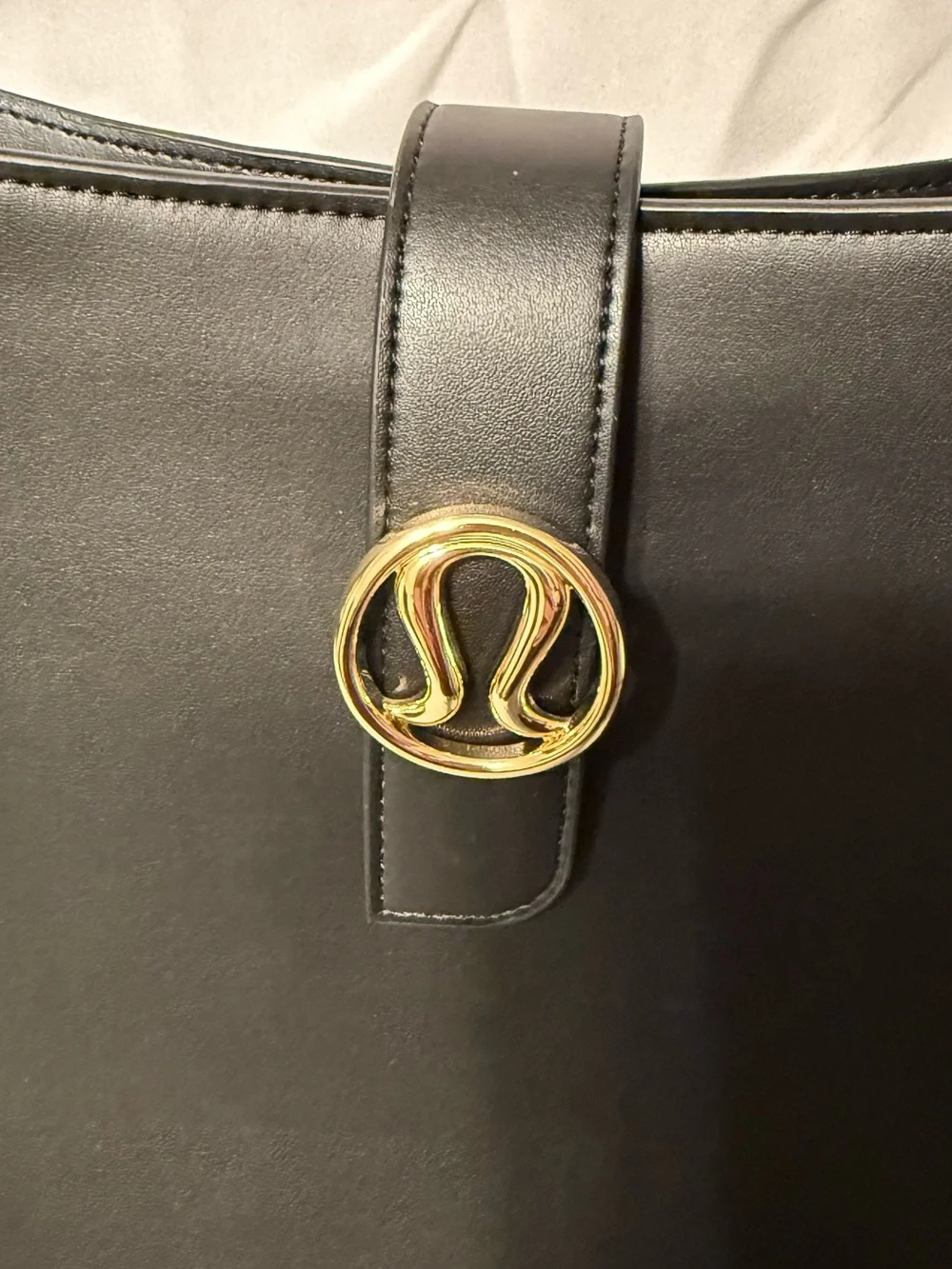 lululemon Black Leather Alternative 8L Shoulder Bag